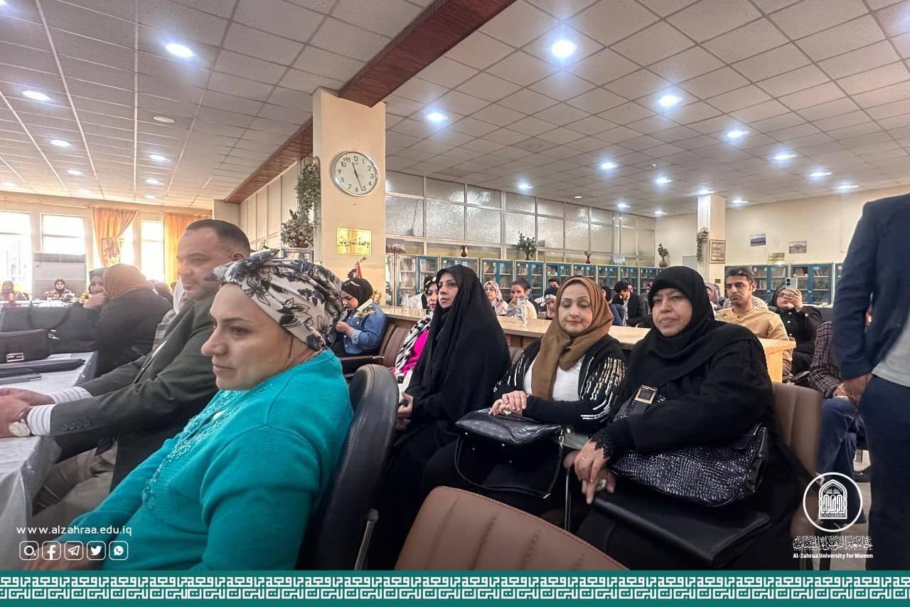 A delegation from the Central Library Department at Al-Zahraa University for Women visits the Central Library at Al-Mustansiriya University