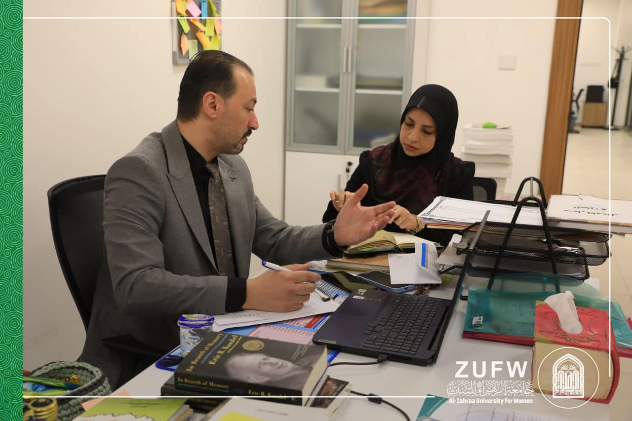 قسم المكتبة المركزية في جامعة الزهراء (عليها السلام) للبنات يستضيف وفداً وزارياً.